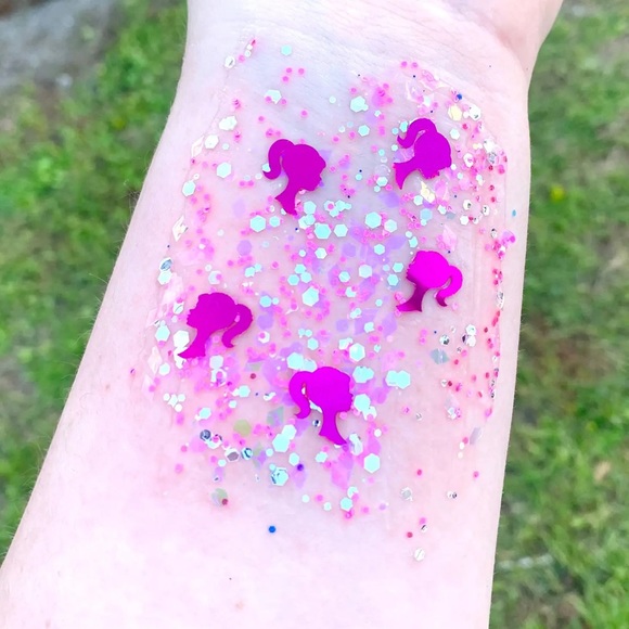 Glow in the Dark Organic Rainbow Confetti Face Hair Body Glitz Galore Glitter - Picture 4 of 5